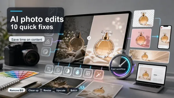 Best AI photo edits that save time: 10 quick fixes for faster content creation