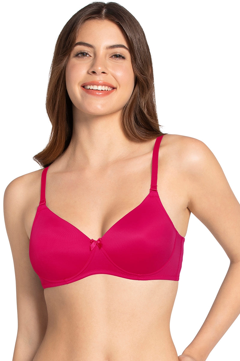 Smooth Charm Padded Non-Wired T-Shirt Bra - Mesa Rose