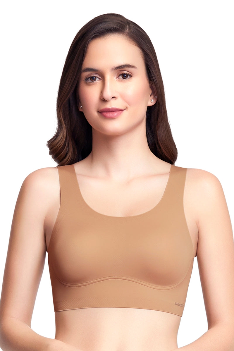 Skins Scoop Neck Bra - Macaroon