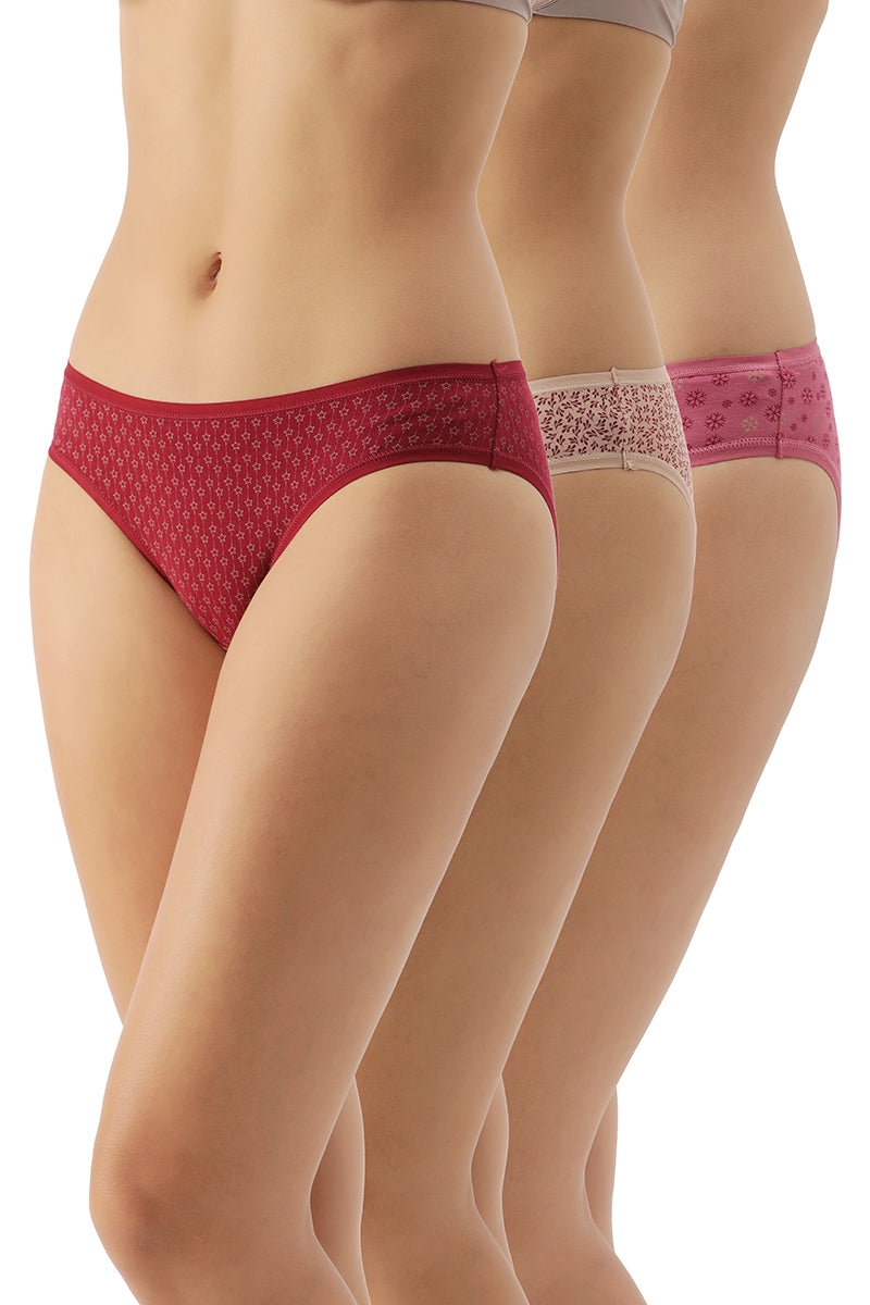 Printed Bikini Panty (Pack of 3)